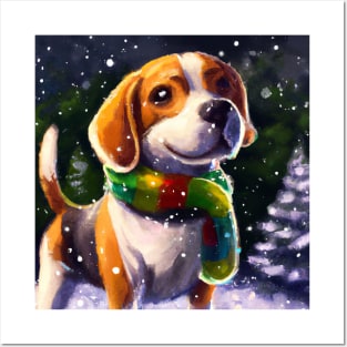 Cute Beagle Drawing Posters and Art